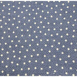 Blue Polka Dot Cotton Fat Quarter 18x22" Quilting Fabric Material